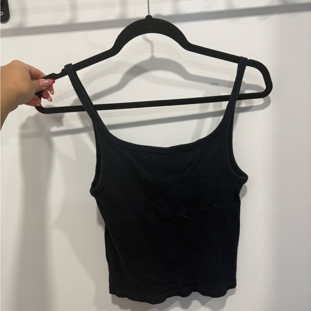 Brandy Melville Navy Ribbed Tank - Picture 2 of 3